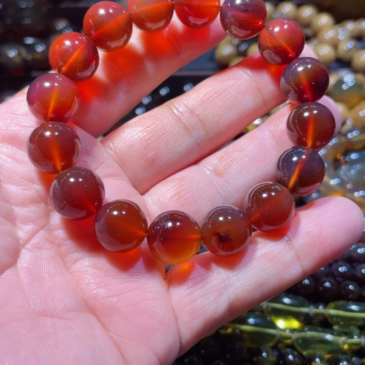 未镶嵌琥珀手链小*