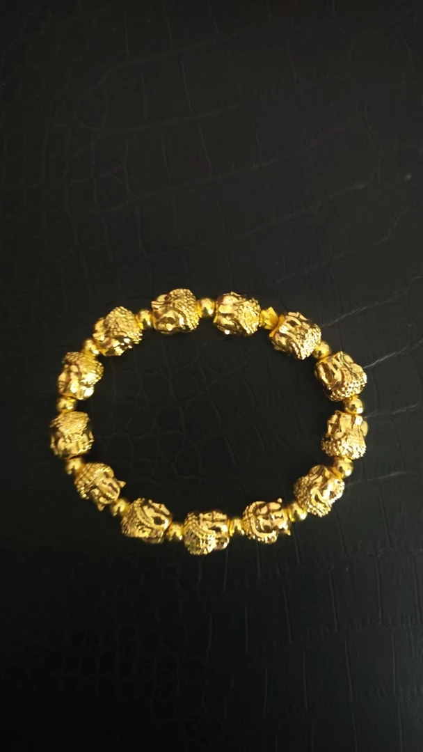 足银手链 收藏级轻奢气质简约精致黄色手链ys62521