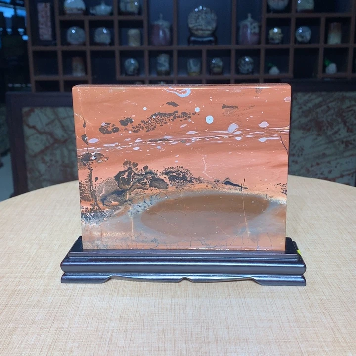 ，广西国画石摆件，收藏观赏