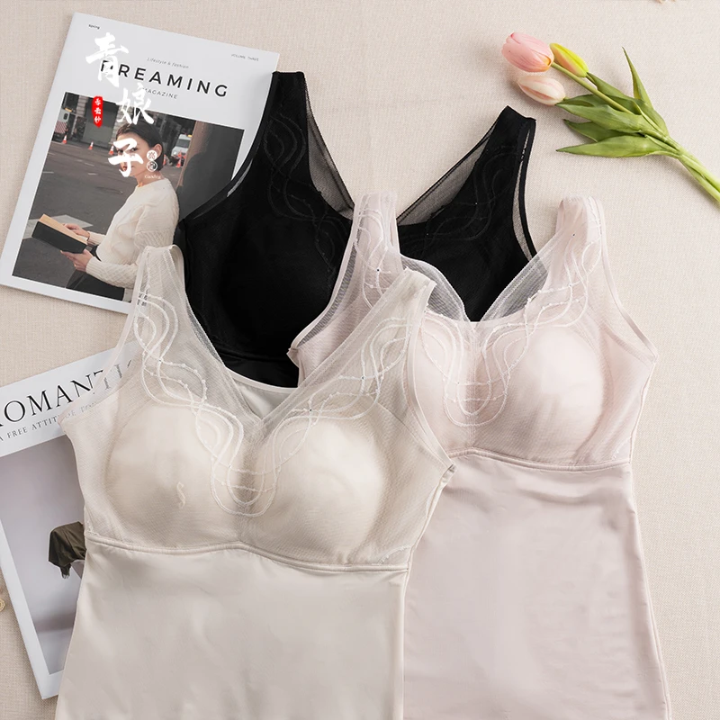 青娘子简约拼接时尚百搭吊带背心60377