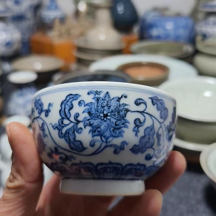 姜*铁青花小杯子一个全品