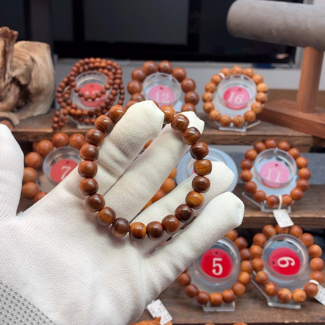 i***a柏木（崖柏）手串/手链10黑油老型蚕丝纹