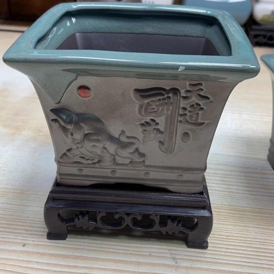 瓷片陶瓷花盆陶瓷艺术