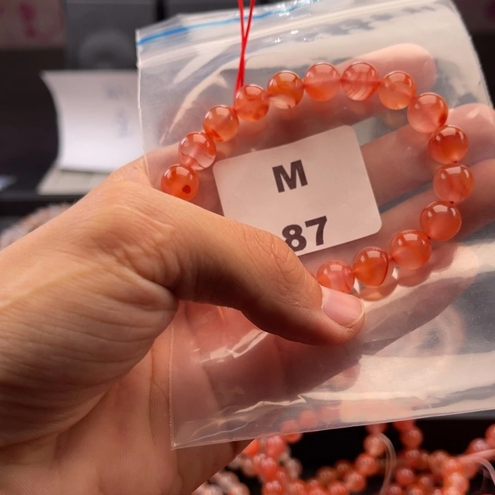 南红玛瑙未镶嵌多样性发货默认微瑕9mm