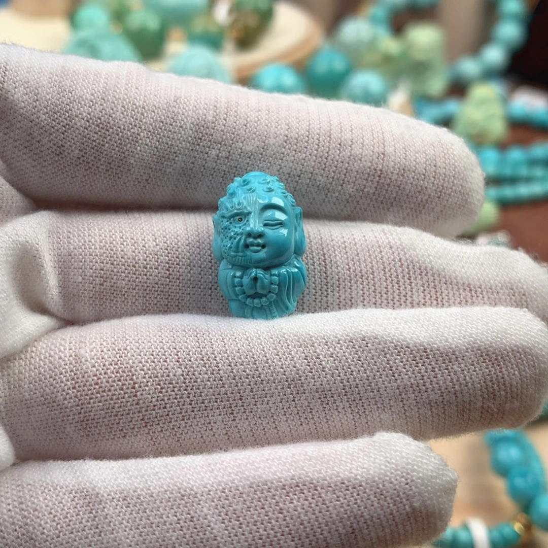 绿松石未镶嵌珠宝奇石11.5mm
