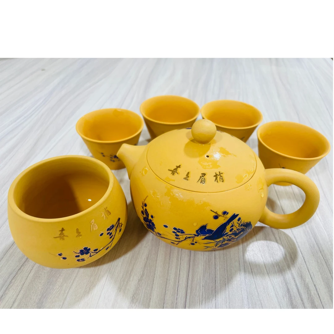 黄段喜上眉梢西施壶泡茶壶紫砂壶