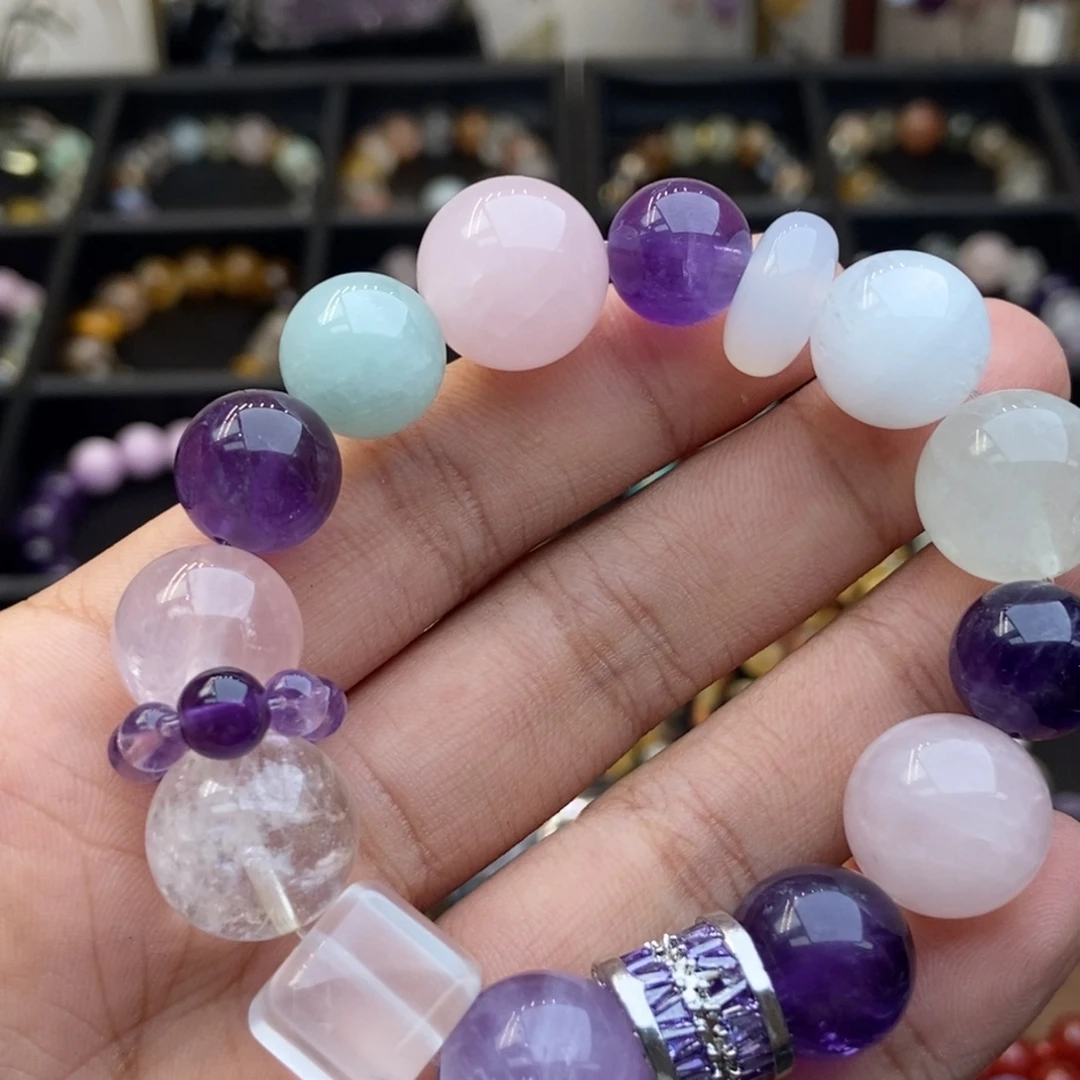 水晶合金手链紫水晶