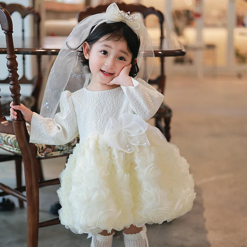 女宝公主裙2025秋冬生日衣服party幼儿裙子婴儿童连衣裙女童礼服