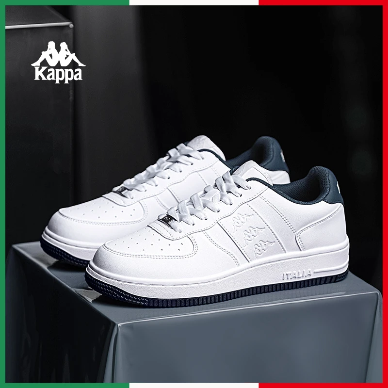 Kappa板鞋夏季透气情侣板鞋潮流小白鞋复古运动休闲鞋K0DY5CC06CJ