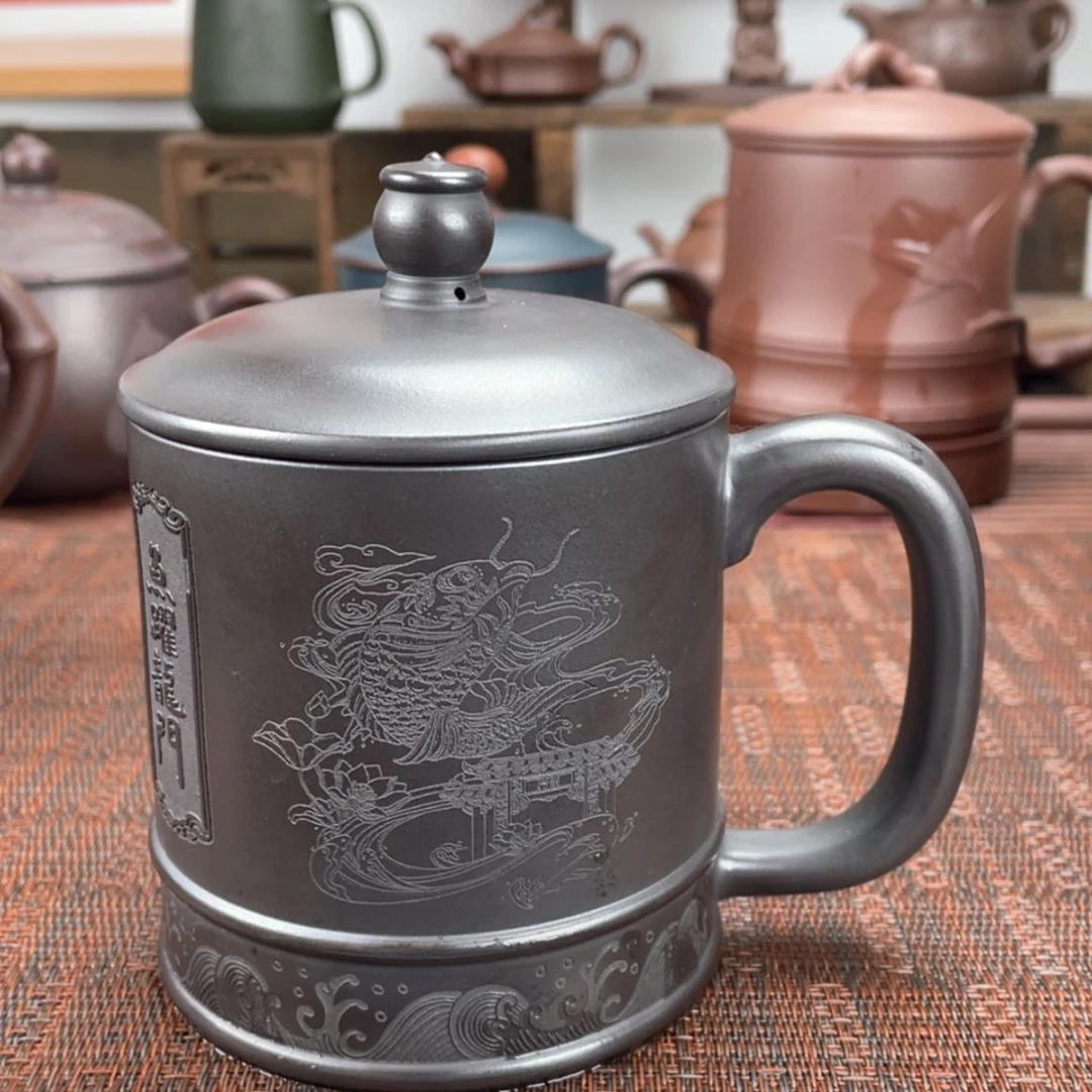 【闪购商品】紫砂茶杯宜兴原矿紫砂盖杯微瑕