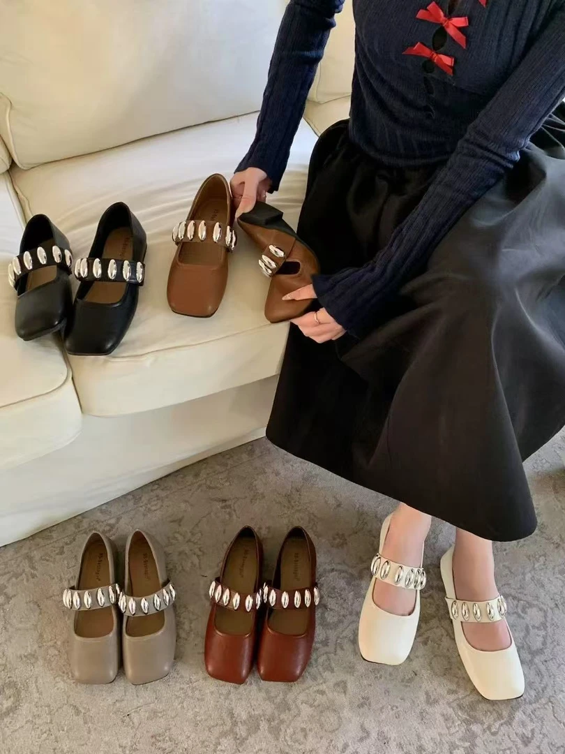 春季时尚小皮鞋英伦风软底舒适百搭款乐福单鞋D16