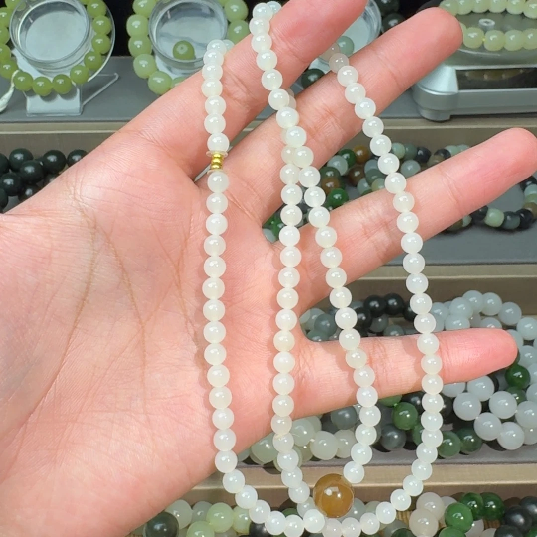 和田玉未镶嵌手链