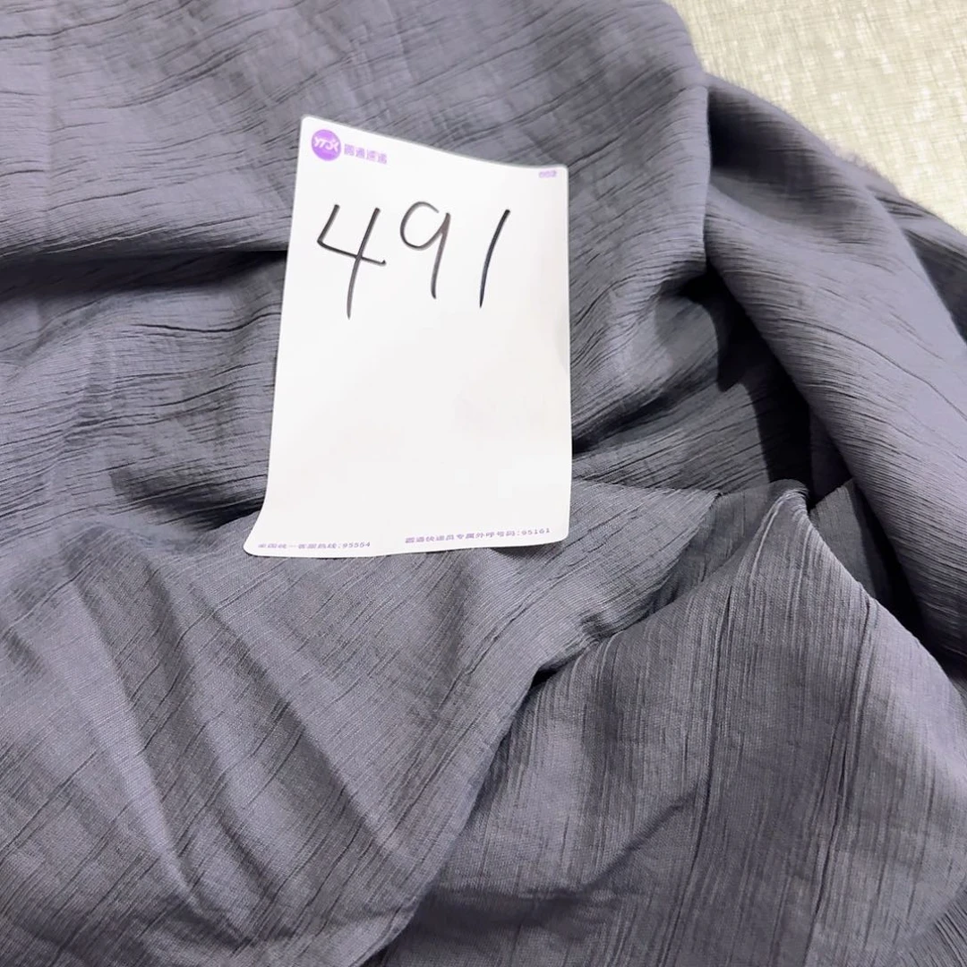 棉491号三米真丝棉提花皱