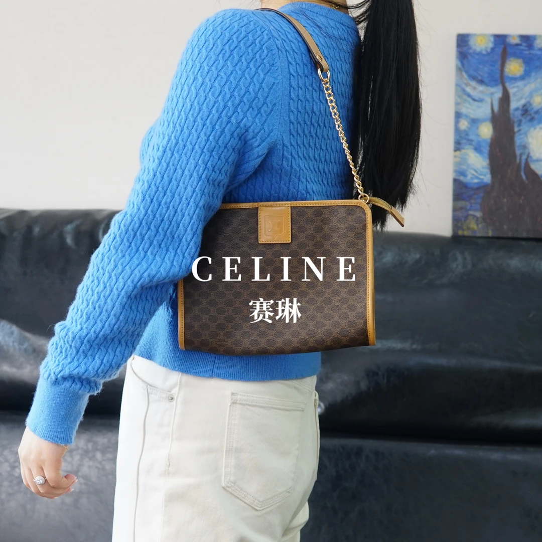 95新 Celine/思琳 老花单肩包/AR03408013/8013