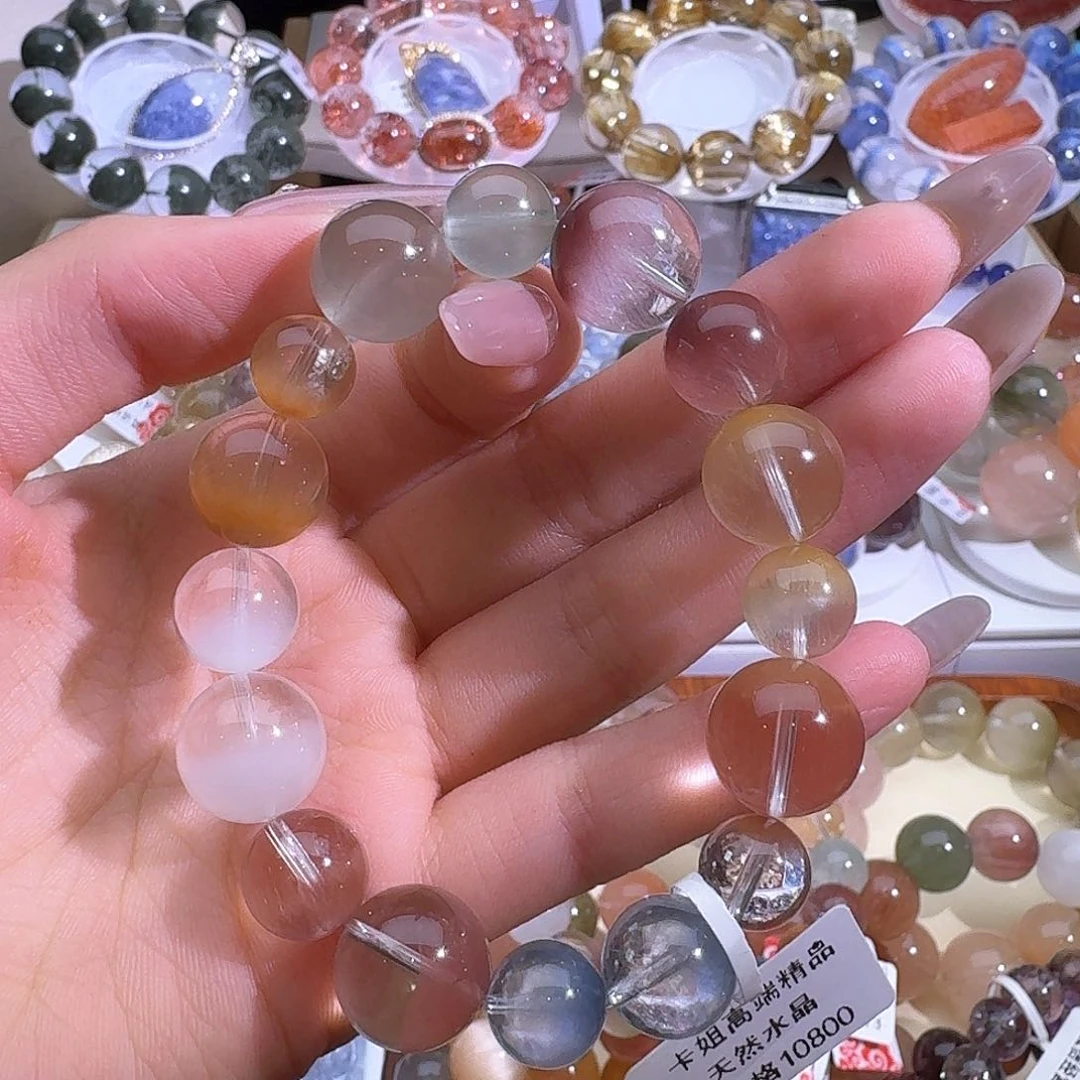 水晶手链未镶嵌天然巴西兔毛手串2