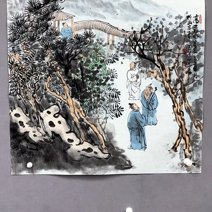 国画亲笔手绘放心去藏