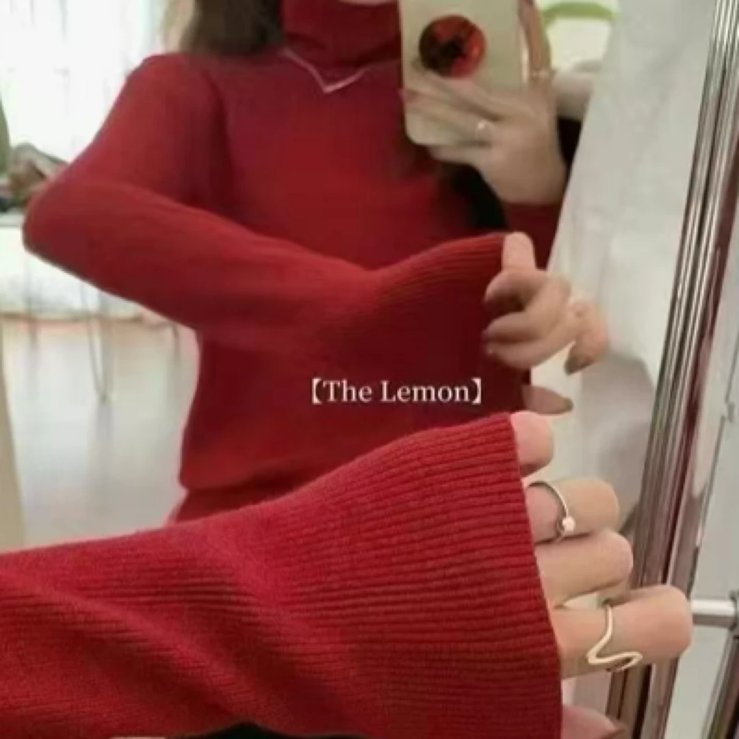 【焕焕专属】红色简约毛衣