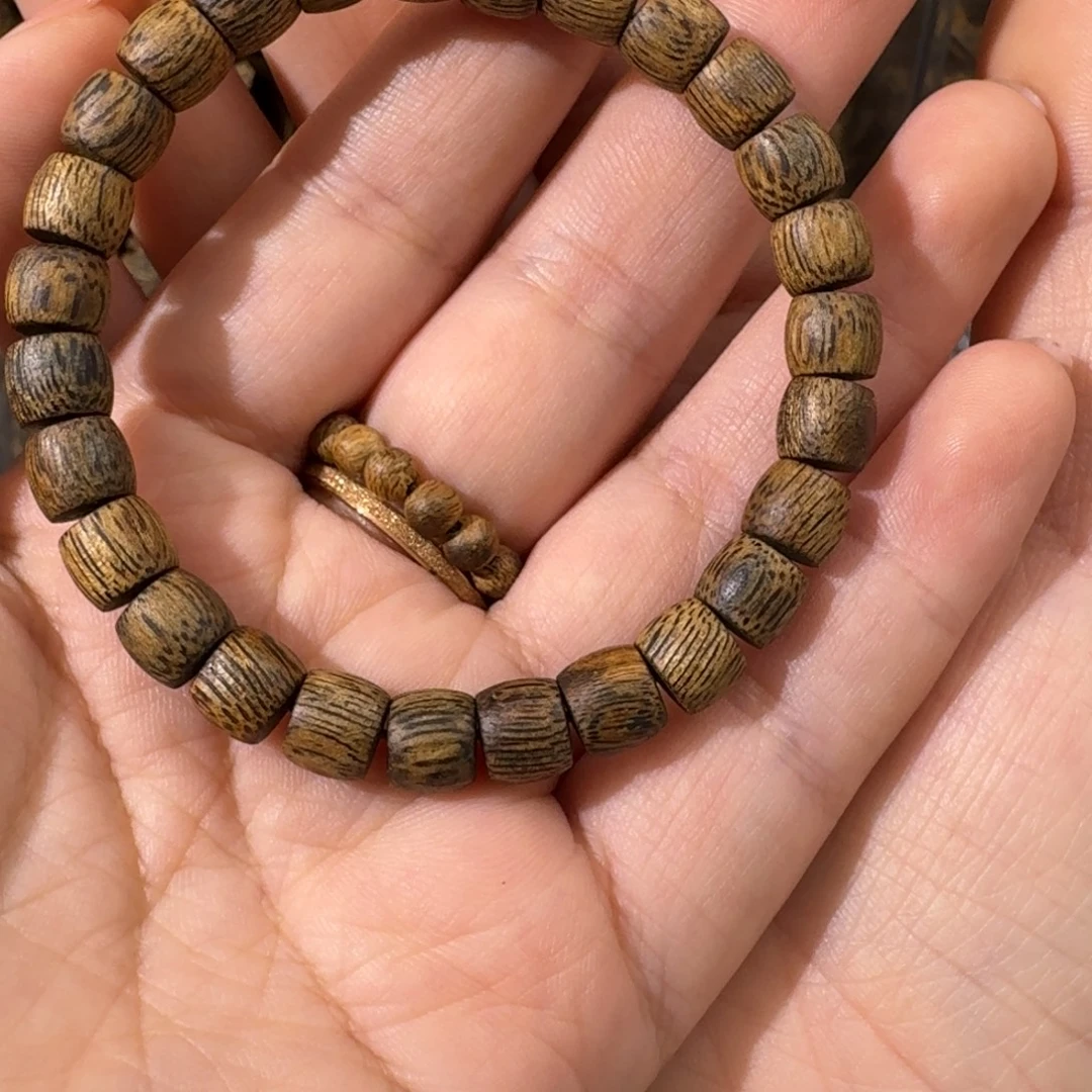 手串沉香奇楠沉香海南千里香卡7鼓珠单圈 多样性发其一