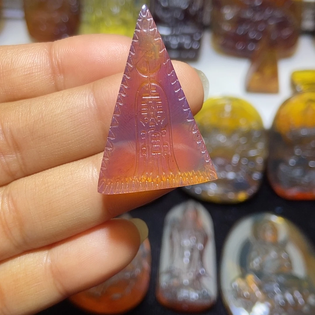 琥珀未镶嵌颈饰缅甸天然琥珀吊坠