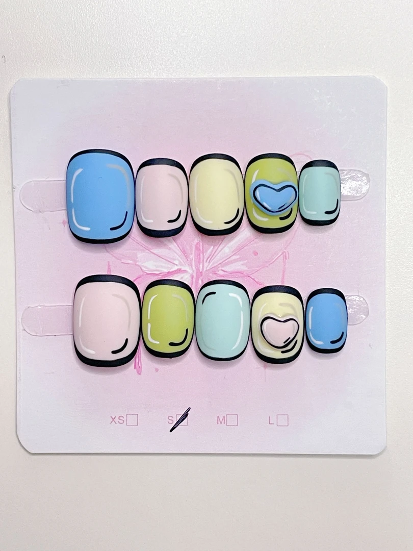 手工穿戴甲网ins风猫眼美甲短款甲春夏款手工定制美甲贴片指甲油