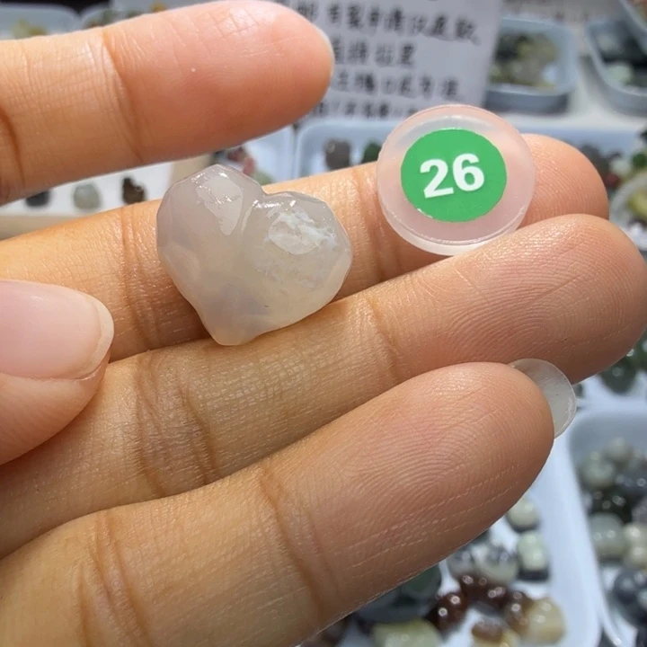 和田玉足银镶嵌珠宝半成品
