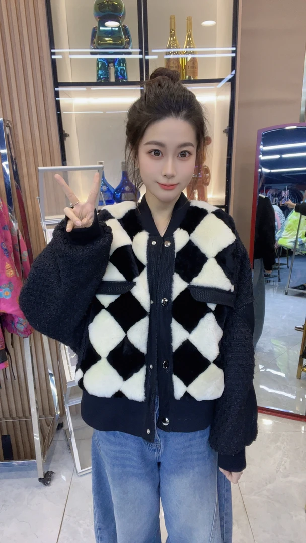 1号链接01-100真皮皮草外套