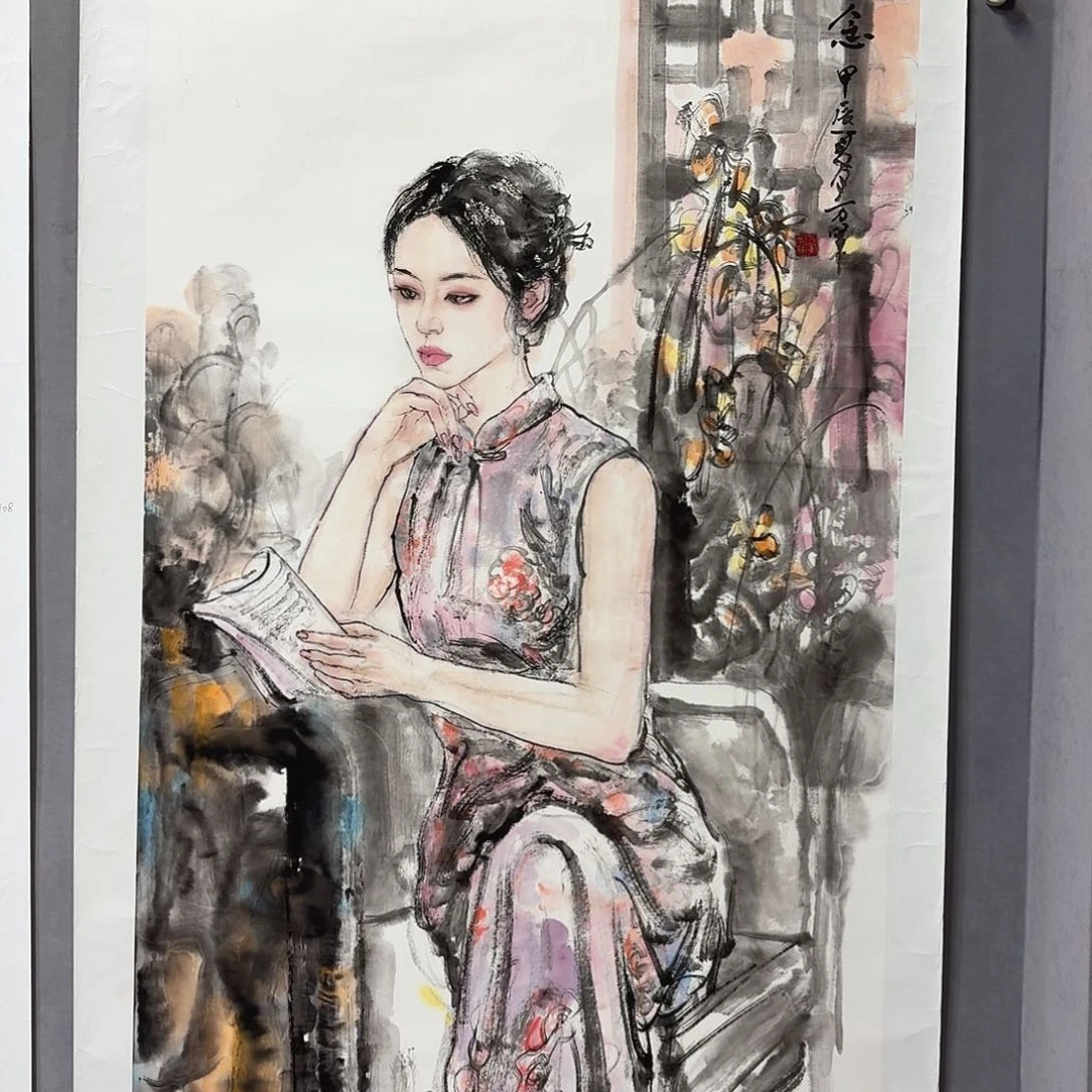 国画亲笔手绘放心去藏