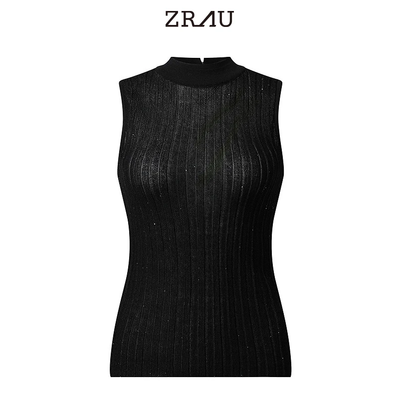 【臻选】ZRAU2026春季新品无袖针织毛衫上衣Z1251M0014