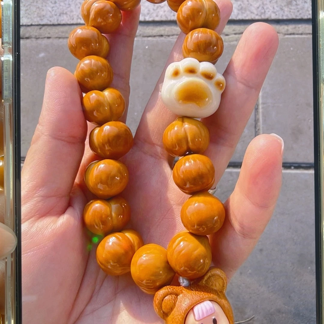 绪***）手串/手链菩提屁桃用纯手工卡17屁桃颗数一样