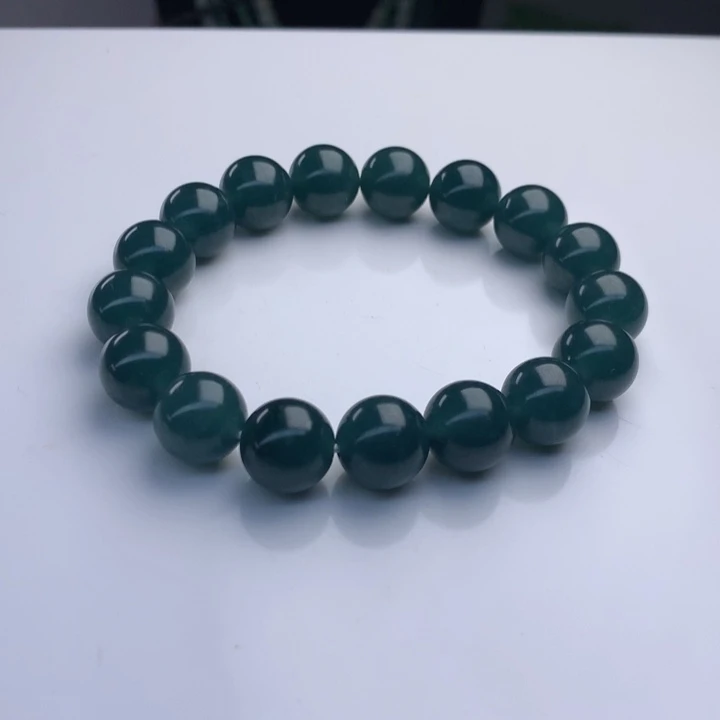 翡翠手串未镶嵌11.7mm！