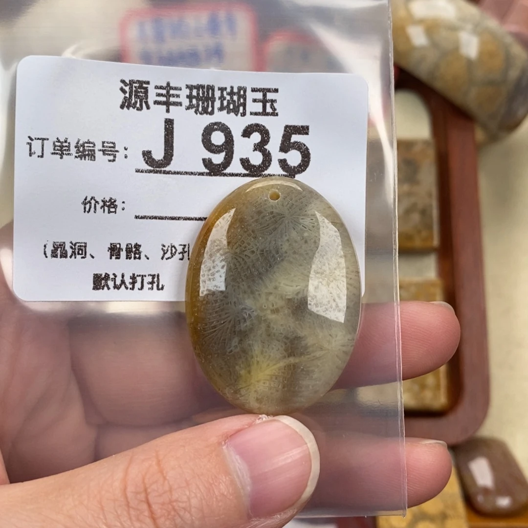 硅化玉颈饰未镶嵌靖*