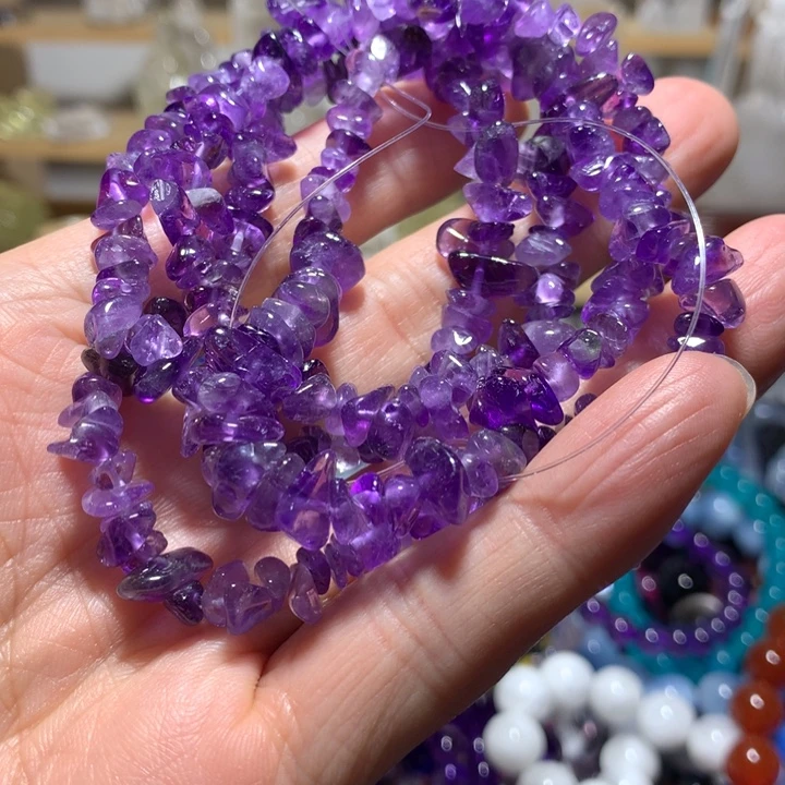 紫晶未镶嵌手链随行四圈手链