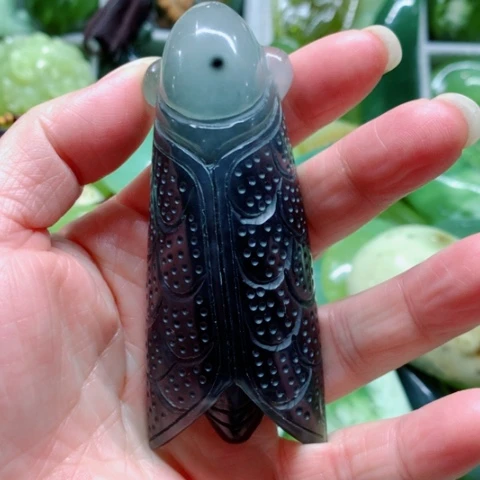 蛇纹石玉未镶嵌手把件