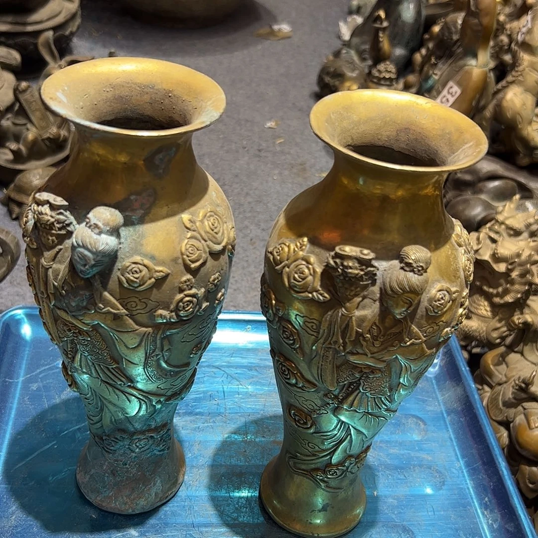 华**捷微瑕疵黄铜摆件工艺品