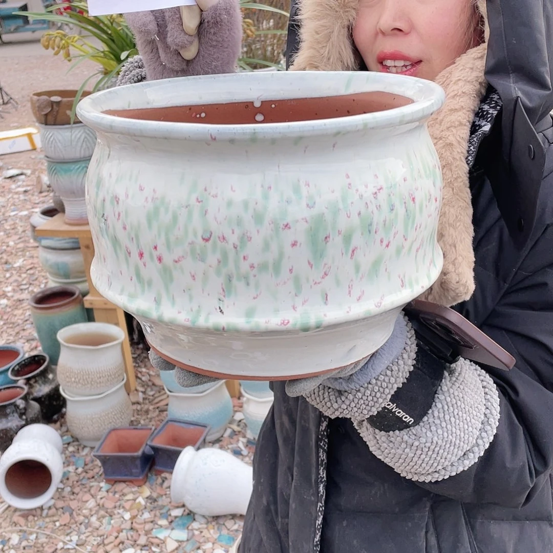 红陶王嫂花盆0116-296