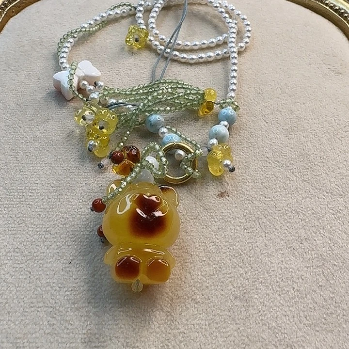 琥珀未镶嵌手链琥珀项链