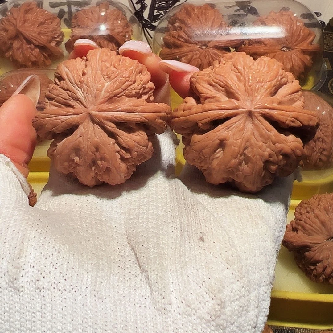 火***晶文玩核桃吊坠47全品大粗筋