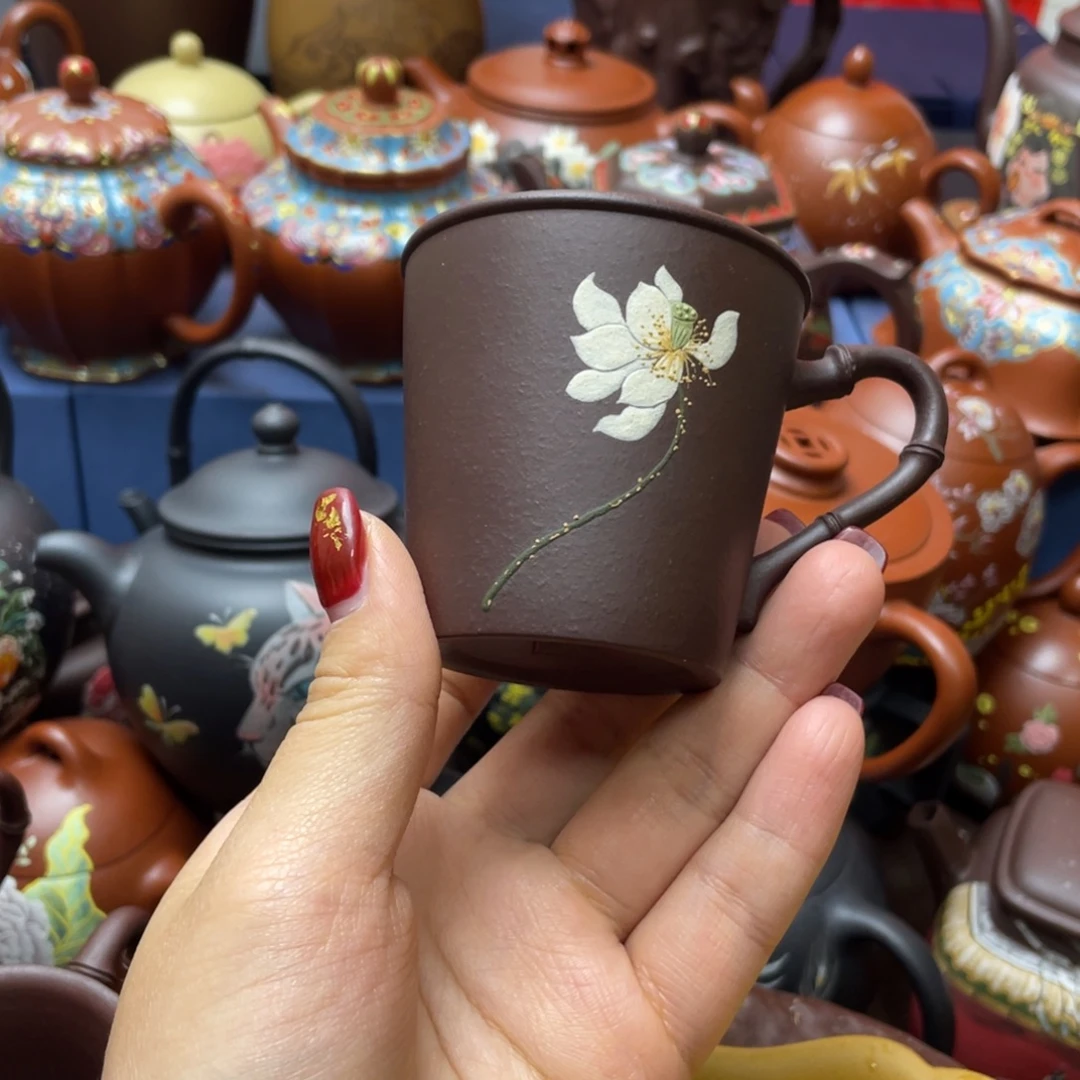 紫砂茶杯紫砂主人杯100vc