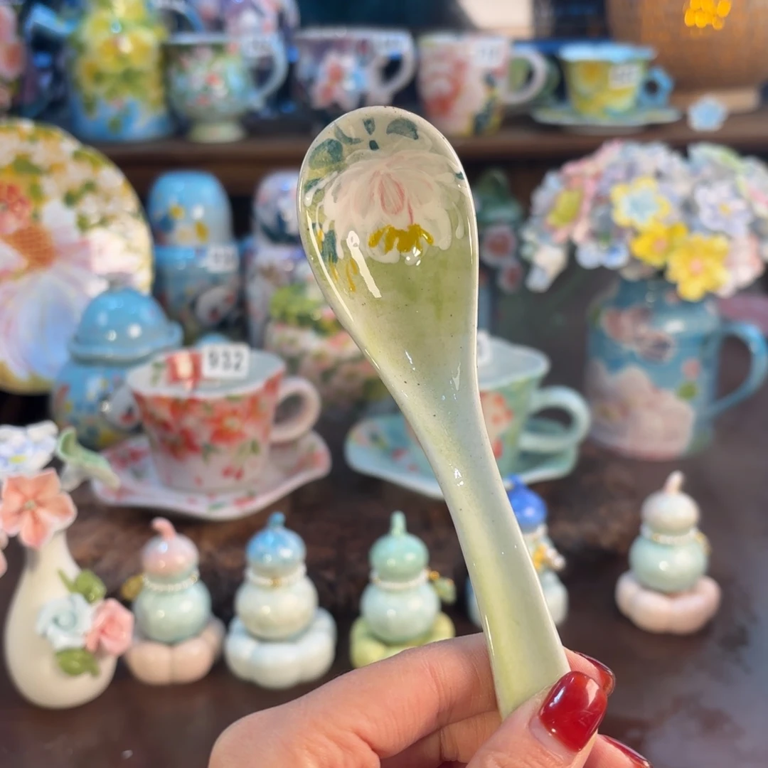 景德镇手绘高温釉下彩陶瓷茶具