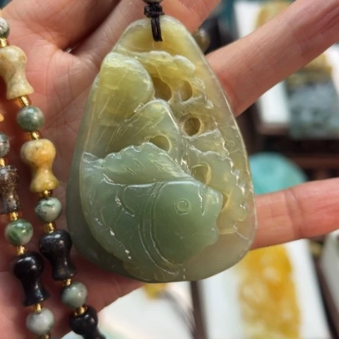 岫玉挂件未镶嵌挂件