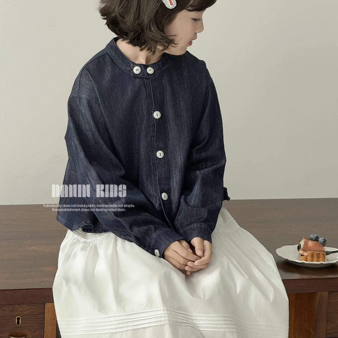 【嗒囜】女童25春季新款牛仔外套儿童时尚百搭洋气甜美牛仔上衣