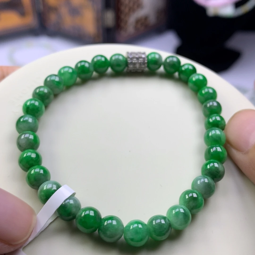 未镶嵌手串翡翠卡6
