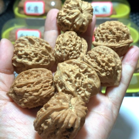 文玩核桃吊坠夜*4对野生