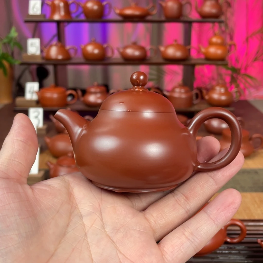 萌***客茶壶紫砂精工潘壶110cc