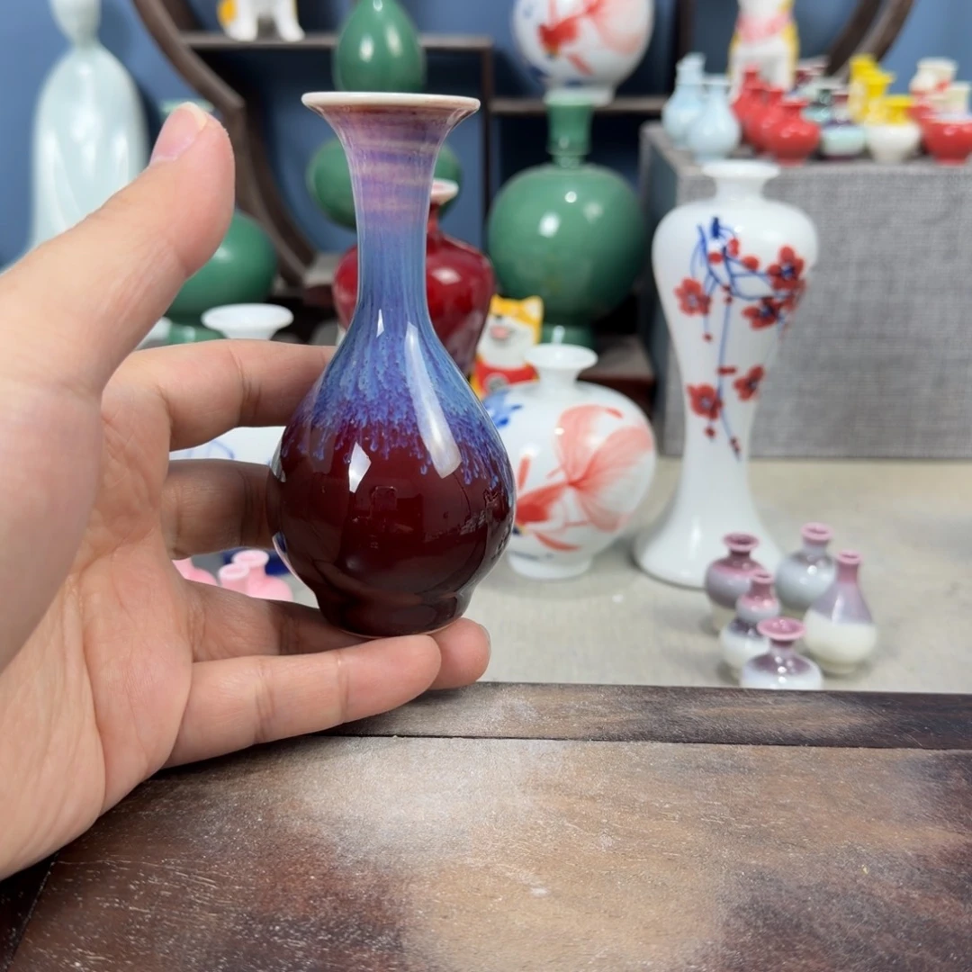 陶瓷手工小花器摆件