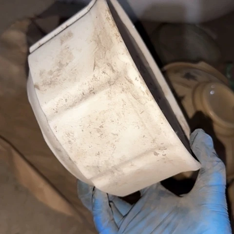 瓷片国营厂库存微瑕17.5厘米