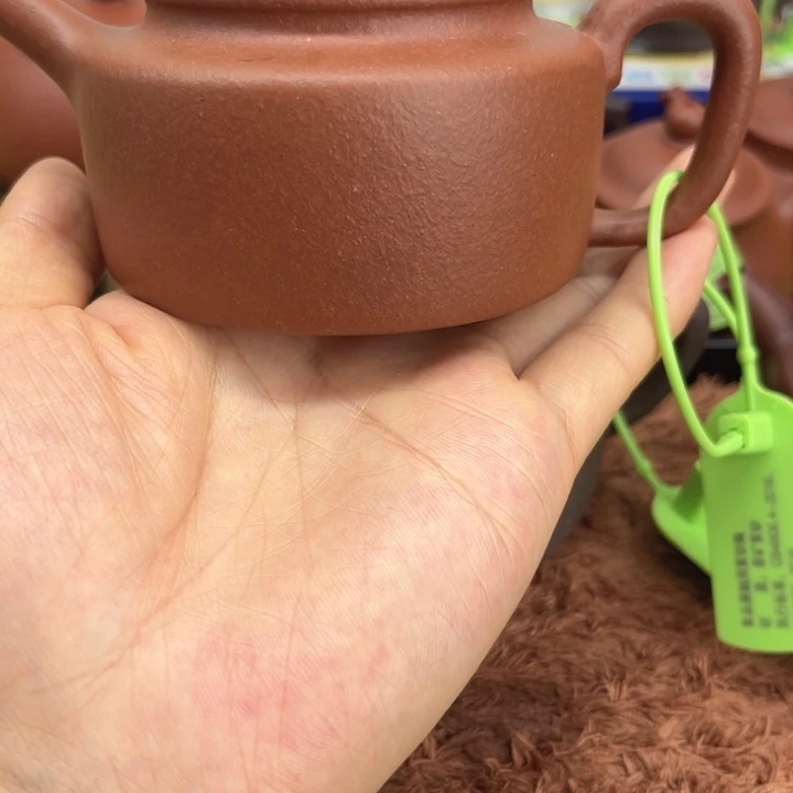 高***。茶壶紫砂黄龙山红黄泥德钟150cc