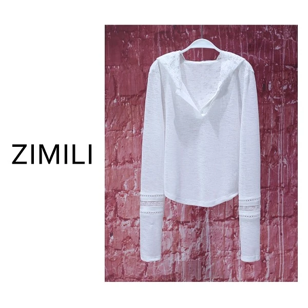 【亮哥女装】2025秋季新品月光白雪花纹拼接蕾丝高弹爽肤衣9311-A9