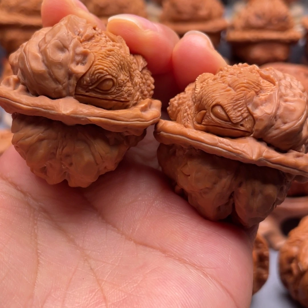 手串/手链核桃A****种金蝉蜕变蛤蟆头核桃雕刻