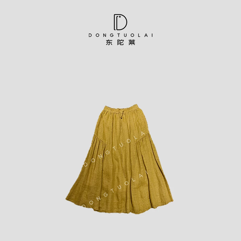 《可可裙》半身裙气质时尚休闲复古印花国风春秋半裙